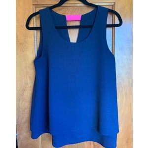 Blue + Magenta Flowy Tank